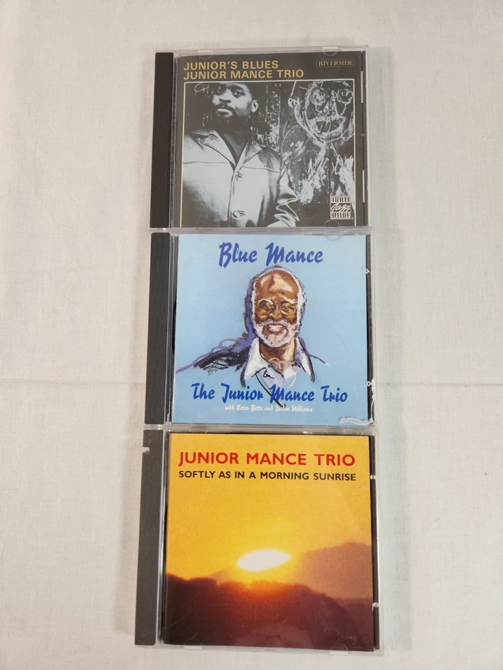 Junior Mance Trio 3 CD LOT Piano Jazz Bop Hard Bop Swing Boogie Woogie Blues NM Foto 2 de 4
