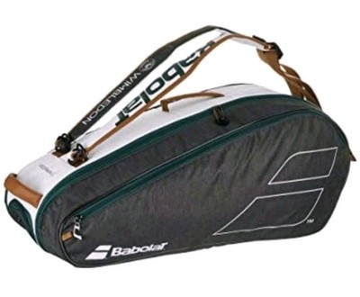 NEW Babolat RH6 Tennis Racquet Bag 6 Racquets Pure Wimbledon 751218 White Green