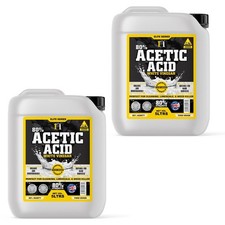 Concentrated Acetic Acid 80% Strong White Vinegar Patio Cleaner Weed Killer 10L 8.00 per litre