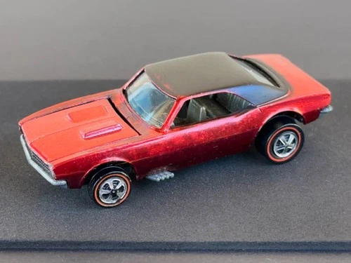 Vintage Hot Wheels Redline 1968 Red Custom Camaro US - Dark Int., Fantastic!