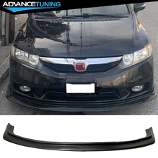 Fits 09-11 Honda Civic Sedan 4DR MDA Style PU Front Bumper Lip Chin Splitter
