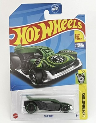 2023 Hot Wheels 119/250 Clip Rod 5/5 Experimotors  {Black Green Clip}
