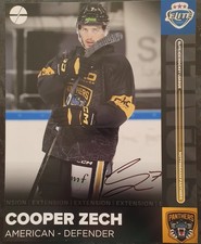 COOPER ZECH - Signed 10x8 Photograph - SPORT - ICE HOCKEY NOTTINGHAM PANTHERS