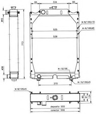 Radiateur Fiat 130