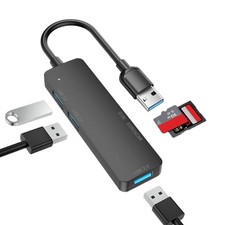 USB 3.0 Type C Hub 5 in 1 Adapter Multi Splitter Adapter With TF SD Card Reader