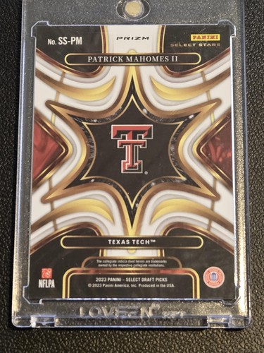 2023 Panini Select Draft Picks Patrick Mahomes II Select Stars Silver Prizm - Bild 2 von 2