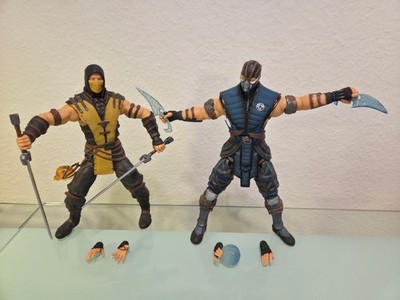 Set (!): Sub-Zero & Scorpion Mortal Kombat X Mezco Toys 2015 12'' / ca. 30 cm!