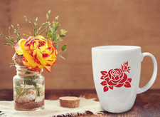 20 Pieces Rose Flower Stencils for Painting on Wood Reusable Floral Stencil f...