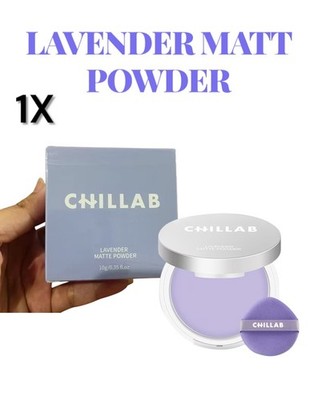 1X CHILLAB Lavender Face Matt Oil Control Powder Lightweight Makeup Powder 10g.