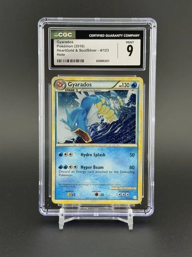 CGC 9 MINT Gyarados 2010 HeartGold & SoulSilver 4/123 Holo Pokemon Card