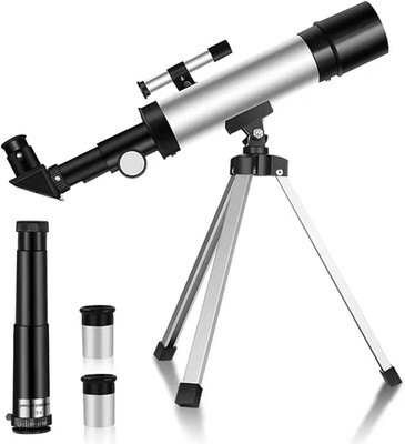 90X F36050 Astronomical Telescope w/ Portable Tripod, Lens, Filters & Eyepiece