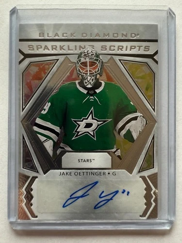 2020-21 Upper Deck Black Diamond JAKE OTTINGER Sparkling Scripts Auto 