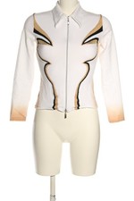 KFG Giacca corta Donna Giacca Taglia IT 40 bianco-nero-arancione chiaro