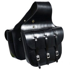 Western Horse Leather Saddle Bag Heavy Duty Traditional Trail Ride  Saddle Bag