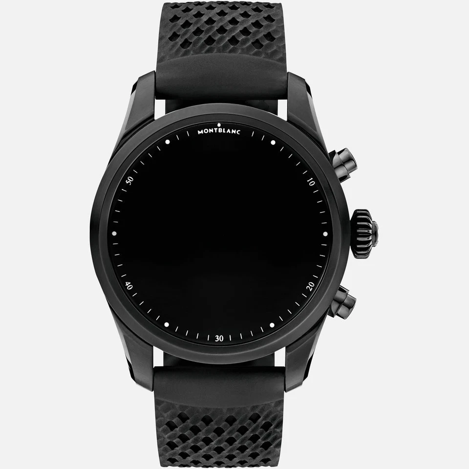 Reloj inteligente Montblanc Summit 2+ (Wifi + LTE desbloqueado) correa de goma negra Foto 3 de 3