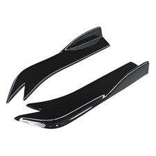 Universal Rear Diffuser Car Spoiler, Rear Bumper Lip Body 17.7inch Smooth Black
