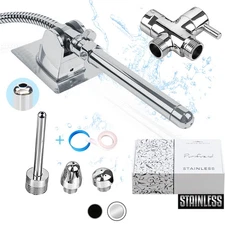Enema kit for Colon Cleansing-Stainless Steel Enema Shower Attachment-Douche ...