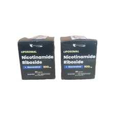 2 PK Anti-Aging Energy Focus & Nicotinamide Riboside Resveratrol 80 Caps 900mg