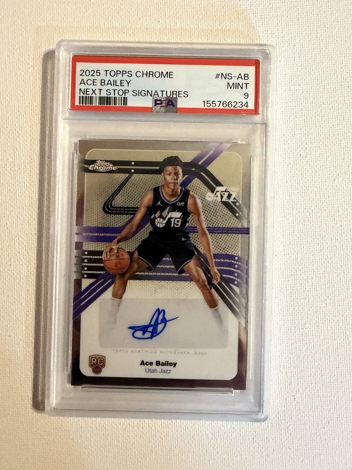 2025-26 Topps Chrome - Next Stop Signatures Ace Bailey #NS-AB (AU, RC)