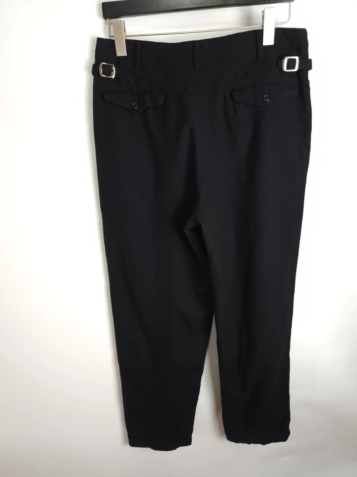 Pantalon Y's pour homme Yohji Yamamoto en laine jambes larges taille 3 Japon ... - Photo 3/4
