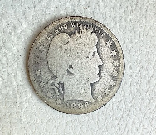 25c 1896-O Barber Quarter VG New Orleans  NICE Semi-Key Date