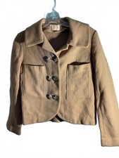 Pendleton Vintage 1950's Cropped Virgin Wool Double button Jacket Pockets M/L