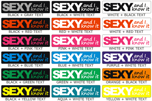 Pulsera Big One Pulgada SEXY AND I KNOW IT 1" LMFAO 18 Colores Disponibles - Imagen 4 de 11