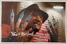 Robert Englund Signed A Nightmare On Elm Street 11x17 Needles Poster Cert HOLO