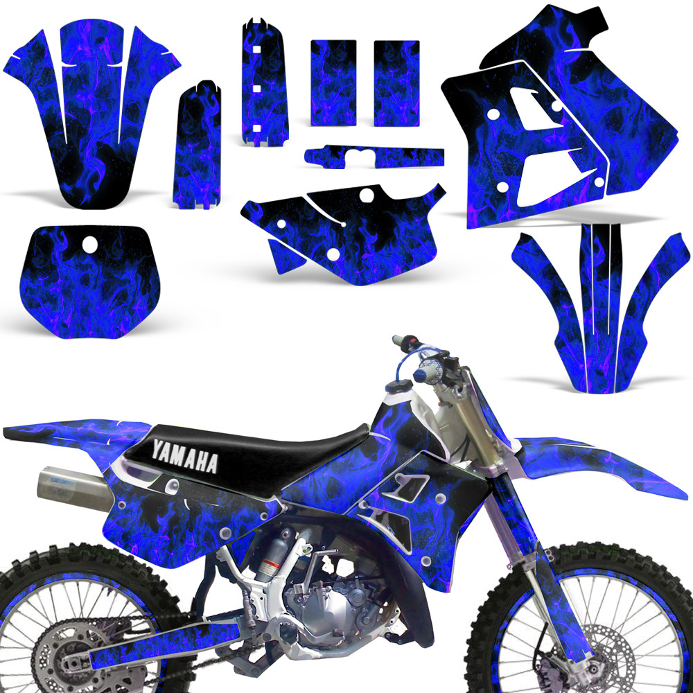 Yamaha Graphic Kit WR 250Z Dirt Bike Decal w/ Backgrounds WR250Z 1991