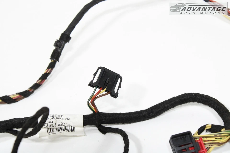 VOLKSWAGEN CC 2013-2017 PUERTA TRASERA DERECHA CABLEADO ARNÉS OEM Foto 4 de 4