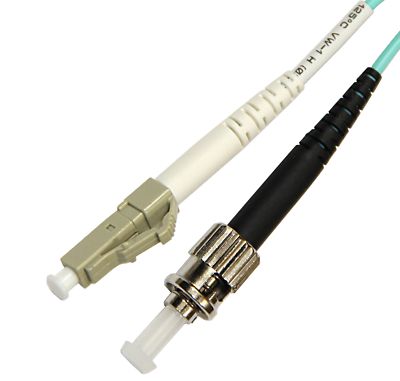 1m LC-ST Simplex OM3 10Gig 50/125um Multimode Patch Cable