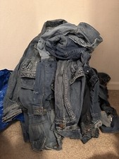 Huge Lot Of Jean Jackets Toddler To Adult Sizes