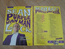 SEAN LOCK - Lovely colour tour flyer (Mint) great comedy PURPLE VAN MAN 2013