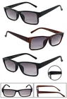 Retro Square Tinted Lens Sun Reader Reading Sunglasses Spring Temples UV400