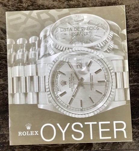 ROLEX 1992 listino prezzi Daytona Zenith 16520 GMT 16700 Sea-Dweller 16600  16610/ | eBay