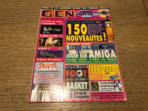 Génération 4 N°59 – Magazin Rétro Gaming – Lands Of Lore, Elite 2, Amiga, Jaguar