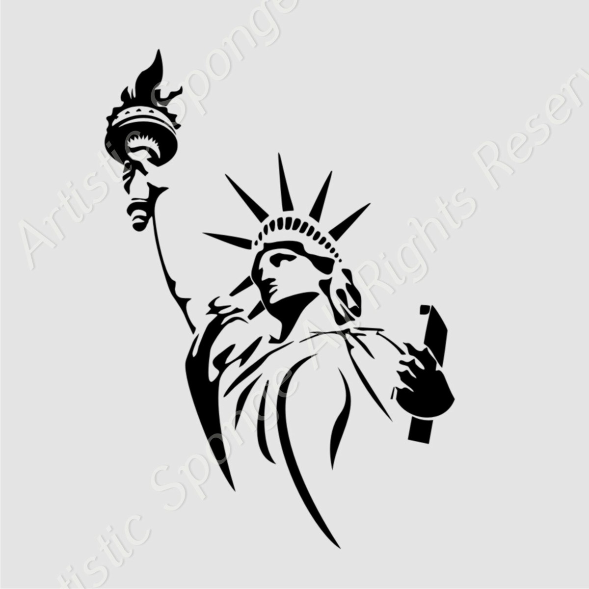 Schablone New York Freiheitsstatue Miss Liberty - B Produktbild-Vorschau 5