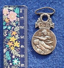 French aid society 1864 -1866 to military wounded beautiful old medal nice badge