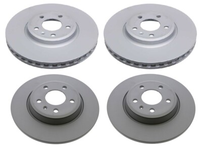 Zimmermann Front and Rear (320mm) (300mm) Disc Brake Rotors Kit For Audi Q5 S5