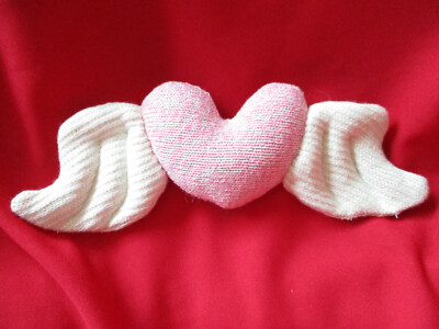 Sock Monkey Winged Heart Accessory