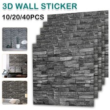 5-50x 3D Self-adhesive Tile Brick Wall Sticker Waterproof Foam Panel Wallpaper