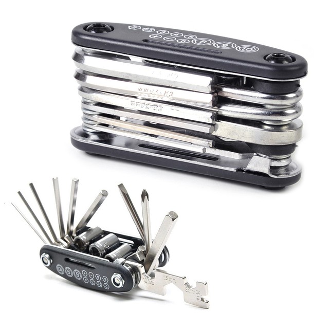 Motorcycle Travel Repair Tool Allen Key Multi Hex Wrench Screwdriver