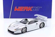 1997 PORSCHE 911 CARRERA GT1 SILVER STREET VERSION 1:18 by WERK 83 W18012005 NEW