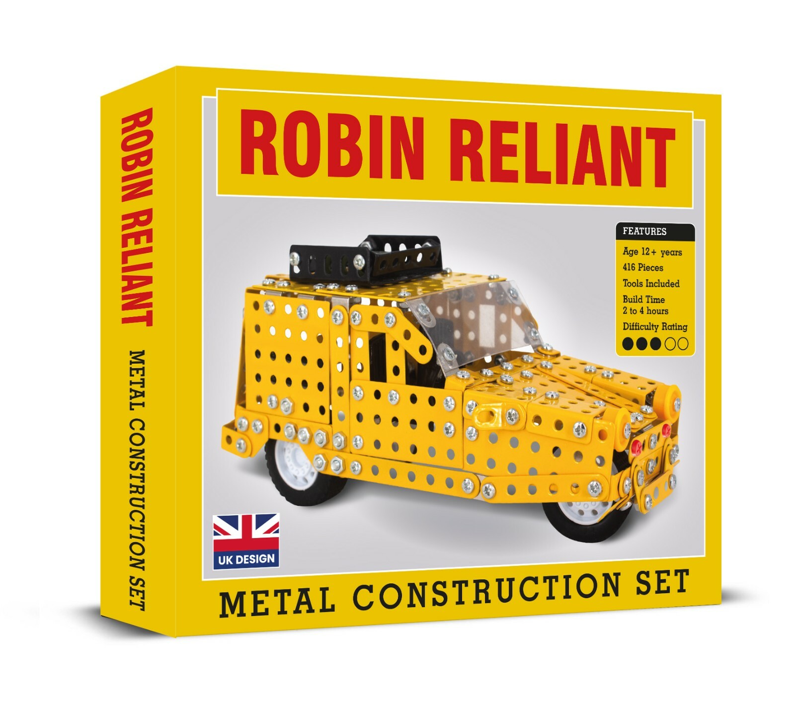 Reliant Regal Metal Construction Set Puzzle Building Kit Kids Boys Mens 12+ - Image 3