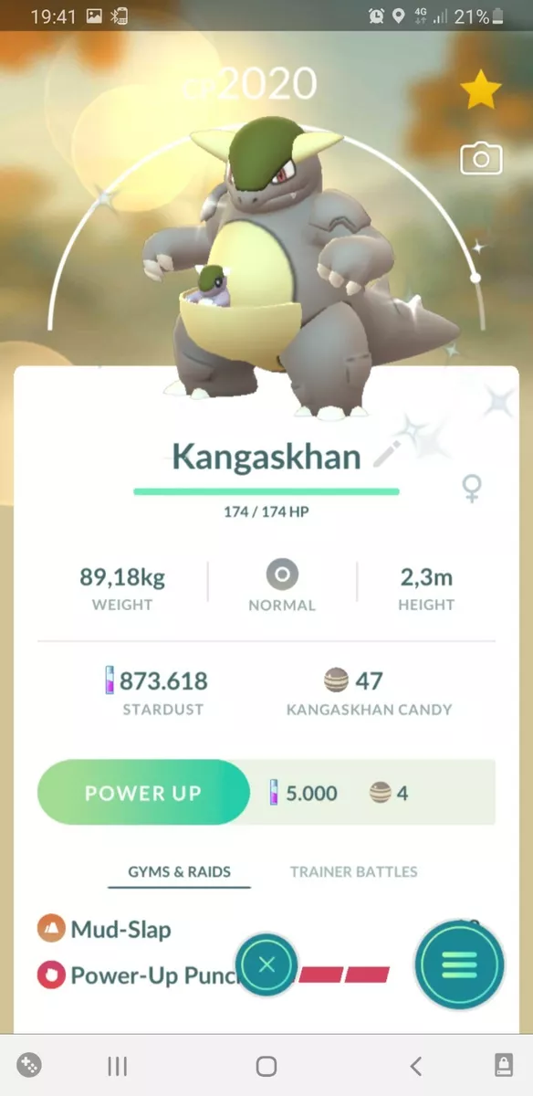 Shiny Kangaskhan Pokemon Trade Go