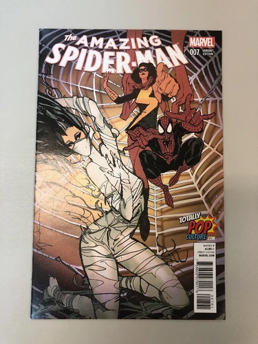 Amazing Spider-man 7 Totally Pop Culture Variant Silk Ms. Marvel STOCK PHOTO