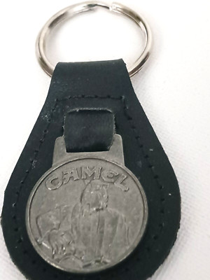 Vintage Camel Joe Tobacco  Leather  Keychain Key Ring