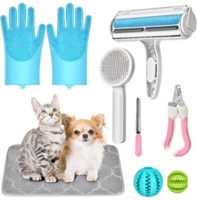 Pet Supplies Gift Kit,Dog Birthday Cleaning Gift Set,Includes Interactive Dog