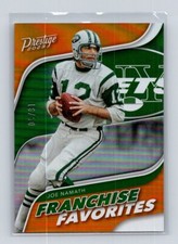Joe Namath 2023 Prestige Franchise Favorites Xtra Points Orange  /50 #FF-3 Jets