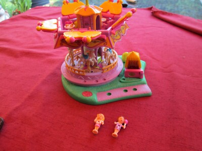 Polly Pocket - Karussel, Carousel, 1996  -  mit 2 Figuren